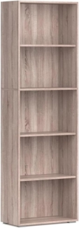 VICCO Bücherregal EASY XXL Standegal Wandregal Aktenregal Schrank Büro Sonoma