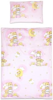 Babybettwäsche-Set 2-teiliges Baby Kinder Bettbezug 150 x 120 cm mit Kopfkissenbezug