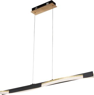 Fischer & Honsel 61038 LED Pendelleuchte Bridge sandschwarz goldfarben CCT