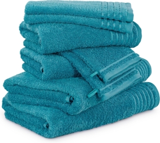 Möve Handtuch Set New Classic, Walkfrottier (8-St), Waschhandschuhen, Gäste-, Hand- und Duschtüchern, 100% Baumwolle