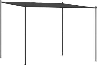 vidaXL Pavillon Anthrazit 3x3 m 180 g/m² Stoff und Stahl 362462