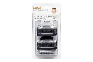 Lascal Rohrhalterungen für alle KiddyGuard Schwarz 2er Set Rollerseite 12-p