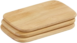 Frühstücksbretter 3er-Set, hell 22x15 cm