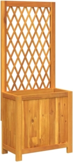 vidaXL Pflanzkübel mit Rankgitter 55x29,5x132 cm Massivholz Akazie 364900