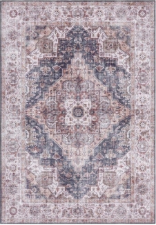 Vintage Teppich Sylla Kittgrau - 80x200x0,5cm
