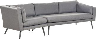 Gartensofa LORETELLO Polyester Grau Linksseitig