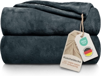 Wohndecke Kuscheldecke super weich & flauschig – warme Fleecedecke, Gräfenstayn, warme Wolldecke, Sofadecke & Tagesdecke - Überwurf Sofa, Couch