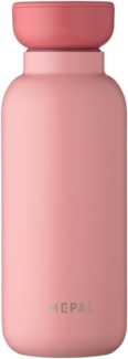 Mepal - Isolierflasche Ellipse - Doppelwandige Thermo Wasserflasche - Thermosflasche für Unterwegs - 9 Stunden heiß & 12 Stunden kalt - Edelstahl - 350 ml - Nordic Pink