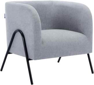 Vente-unique - Sessel - Stoff - Grau - BLINODA
