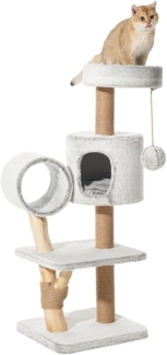 Nobby Kratzbaum Runa H 129 cm grau-weiß meliert