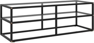 vidaXL TV-Schrank Schwarz mit Hartglas 120x40x40 cm 322859
