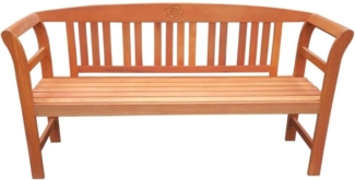 CHILLROI Gartenbank 3-Sitzer Gartenbank aus Akazienholz mit Gravur, ca 157x48,5x82 m (Einzelmöbel)