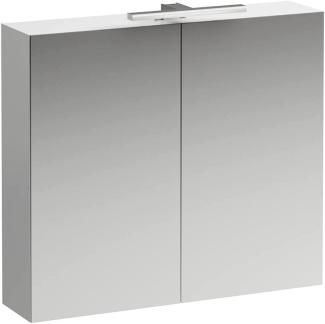 LAUFEN BASE Spiegelschrank 800 mm, 2 Türen, LED- Licht Element, Farbe: Multicolor - H4028021109991