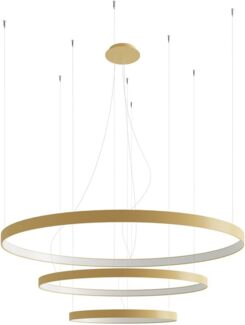 SOLLUX TH. 173 Kronleuchter RIO LED 150W Aluminium gold L:110cm B:110cm H:150cm 3000K