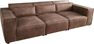 riess-ambiente 3-Sitzer BOSSA NOVA 260cm antik taupe, Einzelartikel 1 Teile, Wohnzimmer · Microfaser · inkl. Kissen · Modern Design