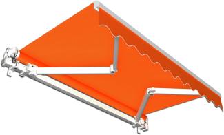 Jarolift Gelenkarmmarkise Basic, 2,50x1,50 m, orange unifarben