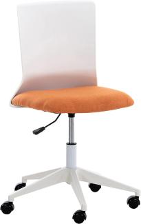 Wohnsachen 'Apolda' Bürostuhl höhenverstellbar, Stoff orange, 61x92x61cm