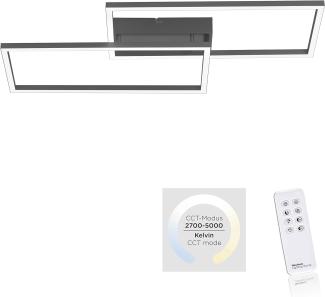 Leuchten Direkt 14140-18 LED Deckenleuchte Iven eckig schwarz CCT