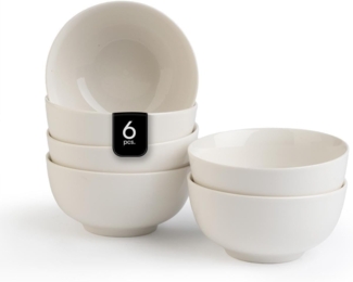 Home4You Müslischale Müslischüssel, Ø 14 cm, Bone China, Knochenporzellan, (6-tlg), Spülmaschinenfest