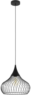 Eglo 43344 Hängeleuchte STAVERTON orientalisch Stahl schwarz E27 1X40W H:110 Ø36,5cm dimmbar