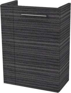 Fackelmann SBC B. PERFEKT Waschbeckenunterschrank 45 cm, Anthrazit Holzoptik, rechts