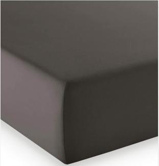 Fleuresse Boxspring- und Wasserbetten Jersey-Spannlaken comfort XL Farbe 8031 espresso 150/200