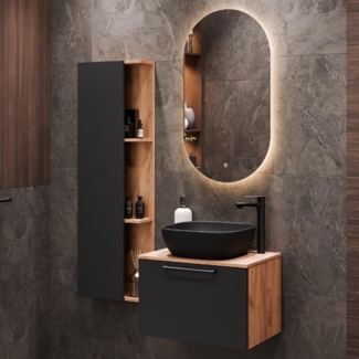 Planetmöbel Badmöbel-Set Astra, (Badezimmer Möbel im modernen Design, 3-St), Badezimmer Möbel im modernen Design
