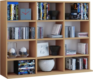 VCM Standregal Megosa 912418 Buche H. 82 x B. 102 x T. 23 cm