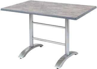 Best Klapptisch Maestro 120x80cm eckig silber/Beton