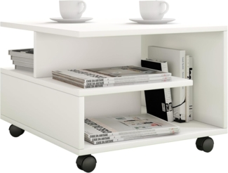 VCM Beistelltisch & Couchtisch Stango 919868 Weiß H. 40 x B. 50 x T. 50 cm