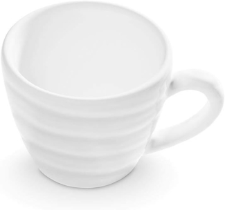 Weißgeflammt, Espressotasse (0,06L) - Gmundner Keramik Espressotasse - Mikrowelle geeignet, Spülmaschinenfest