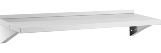 Royal Catering Hängeregal Wandbord Wandregal Küchenregal Edelstahl 120x40 cm bis 80 kg, verschiedene Größen
