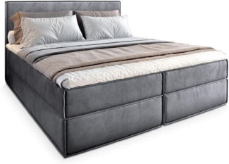 Masseno Boxbett PELLIO 180x200 cm mit Bonell Matratze und Topper