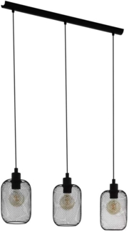 Eglo 43333 Hängeleuchte WRINGTON E27 1X40W L:74cm B:15cm H:110cm dimmbar