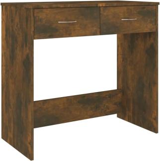 vidaXL Schreibtisch Räuchereiche 80x40x75 cm Holzwerkstoff 815474