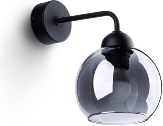 SOLLUX SL. 1139 Wandleuchte ALINO 1XE27 60W Stahl schwarz L:15cm B:15cm H:26cm dimmbar