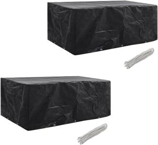 vidaXL Gartenmöbel-Abdeckungen 2 Stk. 10 Ösen 229x113 cm 279121
