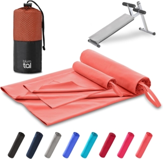Blumtal Handtuch Fitness Handtuch im 2er Set, Mikrofaser Sporthandtuch Fitnessstudio, Mikrofaser (2-St), 80x40 cm