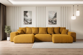 ALTDECOR Wohnlandschaft ESKAR-U, Couch mit Schlaffunktion, Wohnzimmer - Wohnlandschaft, Corner Sofa Bett Eckcouch Couch L-Form Schlafcouch Ausziehbar