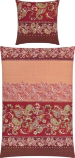 REDBEST Bettwäsche Bettwäsche, Mako-Satin, Satin Paisley