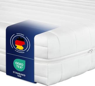 Träumegut24 - K12 Orthopädische 7-Zonen Kaltschaummatratze - Matratze Härtegrad H2 / H3 - Rollmatratze (90 x 200 cm, H2)