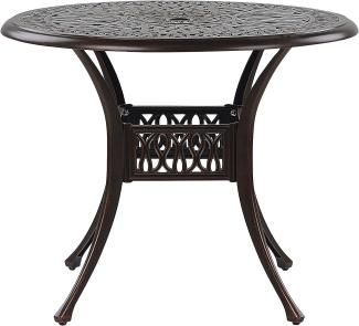 Gartentisch Metall Dunkelbraun ANCONA