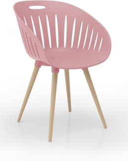 Topstar T2023 OUTDOOR (2er-Set) Buche - Eiche gebeizt / Schale rose