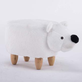Kinderhocker 'EISBÄR' weiß