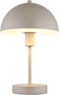Tischleuchte, Pilz, sandfarben, H 31 cm