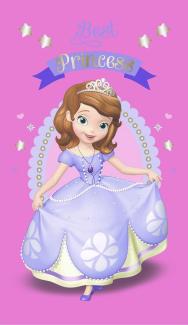 BERONAGE Strandtücher Disney Princess Badetuch Sofia the First 70x120 cm, 100% Baumwolle (1-St), Frottee in Velours-Qualität