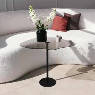 Dmora Couchtisch Astria, Couchtisch, Zeitschriftenständer für Sofa, Wohnzimmerregal, 60 x 45 x 50 cm, Schwarz