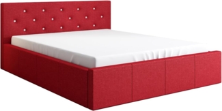 Polsterbett SKIDI , ROT 13, 180 x 200
