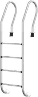 vidaXL Pool-Leiter 54x38x184,5 cm Edelstahl 304 93456