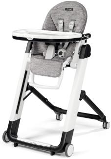 Peg Perego Hochstuhl 'Siesta' weiß/ grau (Nanotech-Stoff)